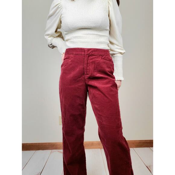 Vintage 90s Y2K Corduroy Pants Maroon 29" - Picture 3 of 11